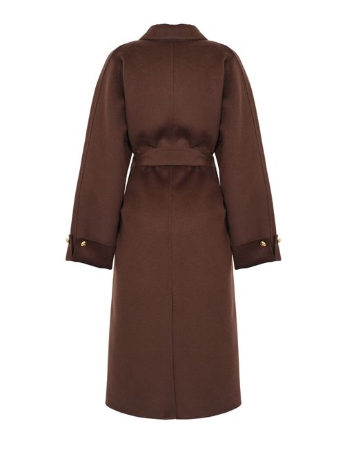 Cappotto in panno di misto lana double Elisabetta Franchi | CP68D56E2EA3